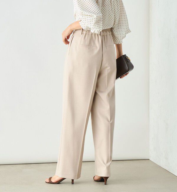 NOLLEY'S sophi「《セットアップ対応》ウール混ウォッシャブルワイドパンツ」|その他|