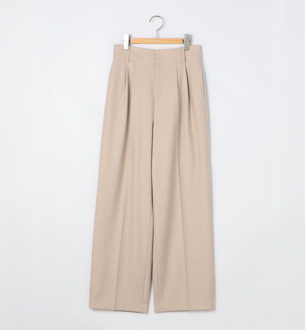 NOLLEY'S sophi「《セットアップ対応》ウール混ウォッシャブルワイドパンツ」|その他|