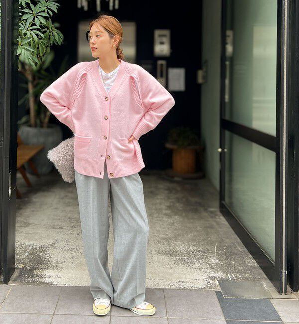 NOLLEY'S sophi「《セットアップ対応》ウール混ウォッシャブルワイドパンツ」|その他|