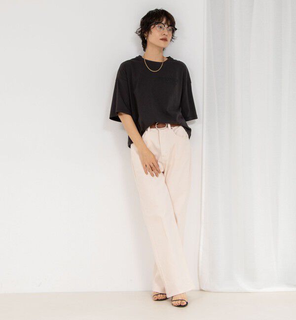 Rie Miller「【RM denim】センタープレスハイウエストデニム」|デニム|