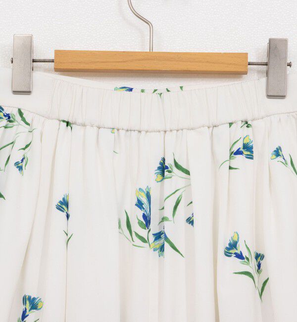 NOLLEY'S「ウォッシャブルフラワープリントスカート」|フレア|