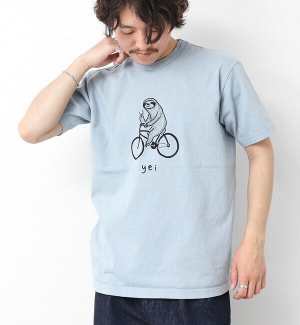 NOLLEY'S goodman「【STONEWOLD】yei プリントTシャツ 25SS」|Tシャツ・カットソー|グレイッシュブルー