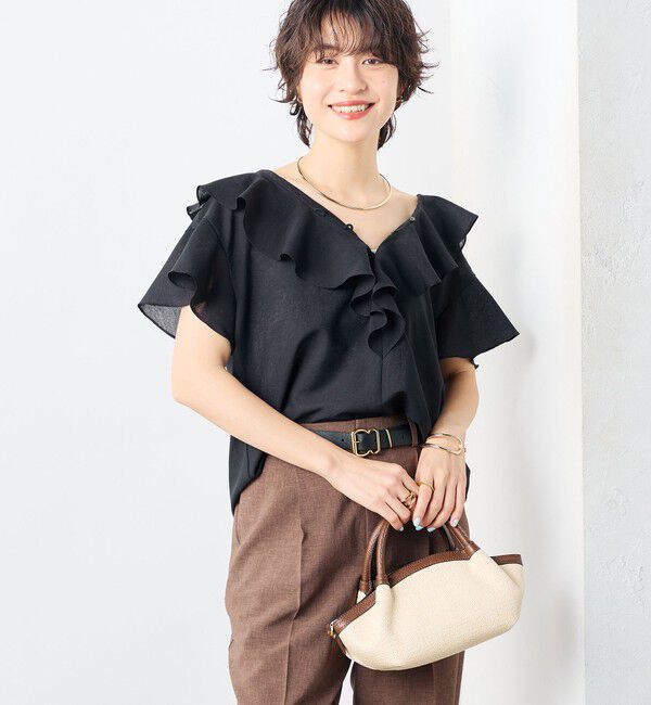 NOLLEY'S「2wayラッフル衿ブラウス」|シャツ・ブラウス|