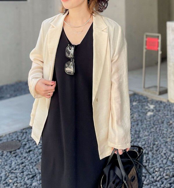 NOLLEY'S sophi「ウォッシャブルシアーシルクライトジャケット」|テーラードジャケット|