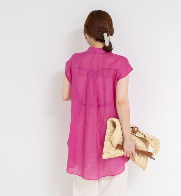 NOLLEY'S「シアーラミーオーバーサイズシャツ」|シャツ・ブラウス|