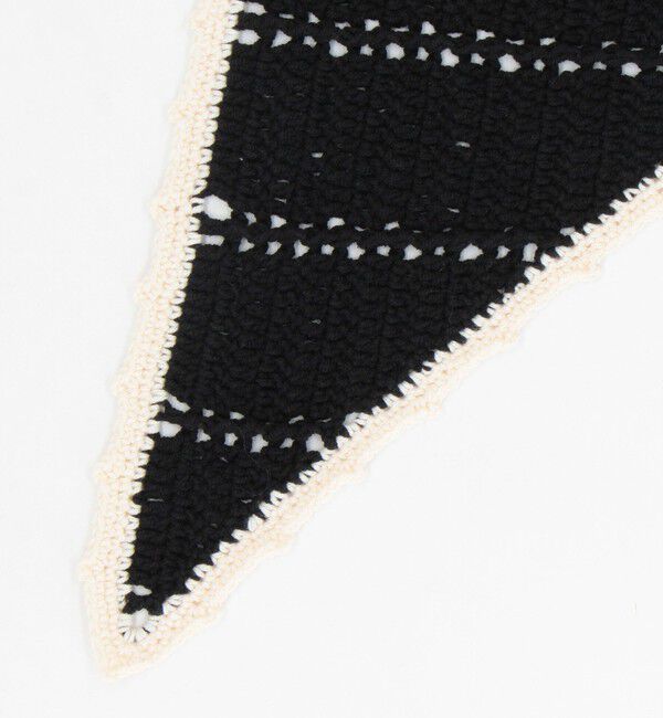 Laraaji「《手洗い可能》かぎ編み針三角ストール」|ニット・セーター|