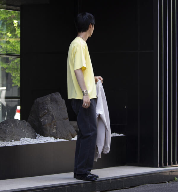 GLOSTER「【GLOSTER/グロスター】ポンチオーバーサイズ クルーネックTシャツ サイドスリット」|Tシャツ・カットソー|