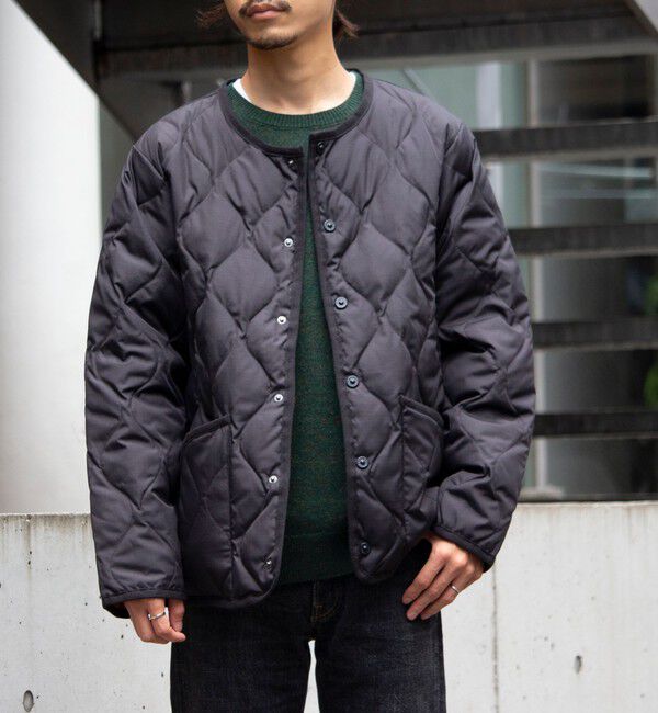 GLOSTER「【TAION/タイオン】GLOSTER別注 ミリタリーライナージャケット ノーカラーMA-1 M65」|ダウン|