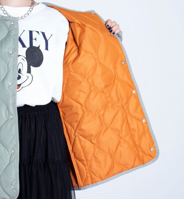 GLOSTER「【TAION/タイオン】GLOSTER別注 ミリタリーライナージャケット ノーカラーMA-1 M65」|ダウン|