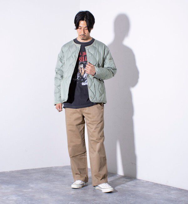 GLOSTER「【TAION/タイオン】GLOSTER別注 ミリタリーライナージャケット ノーカラーMA-1 M65」|ダウン|