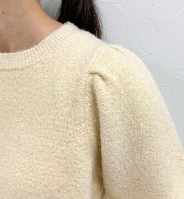 fredy emue「袖ボリュームパール付きニットプルオーバー」|ニット・セーター|