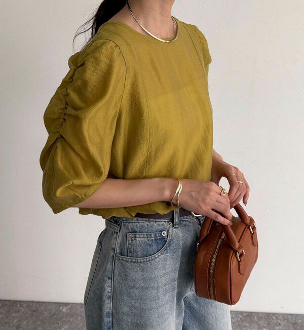 fredy emue「2WAYシアー袖ボリュームブラウス」|シャツ・ブラウス|