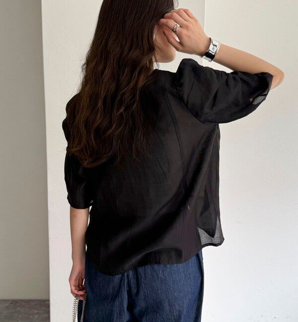 fredy emue「2WAYシアー袖ボリュームブラウス」|シャツ・ブラウス|