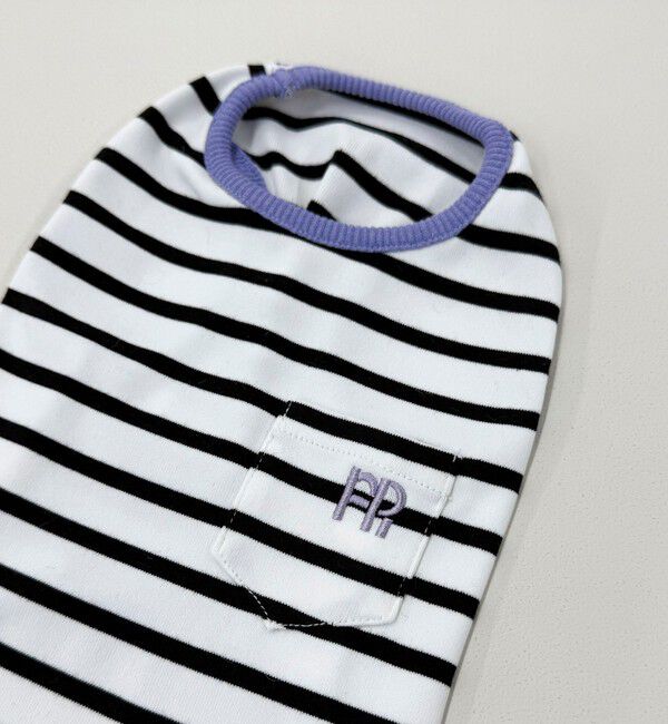 fredy emue「【FR PETS】FR刺繍ボーダーノースリーブTee」|Tシャツ・カットソー|