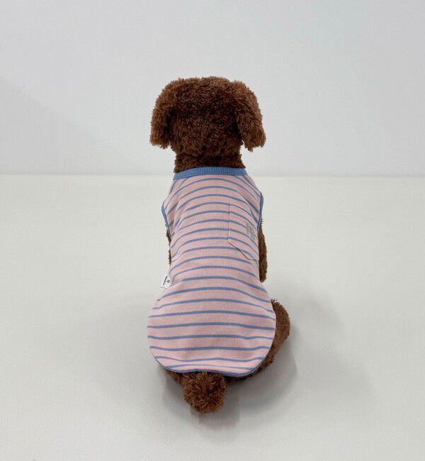 fredy emue「【FR PETS】FR刺繍ボーダーノースリーブTee」|Tシャツ・カットソー|