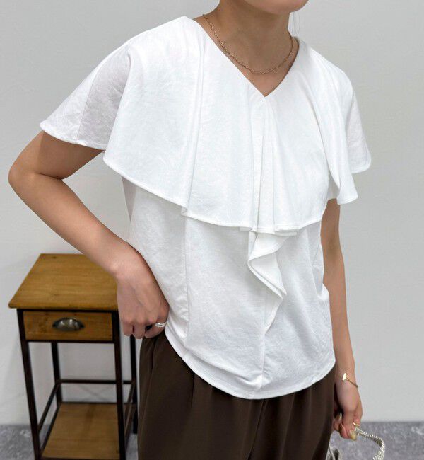 fredy emue「ラッフルカットソーブラウス」|Tシャツ・カットソー|