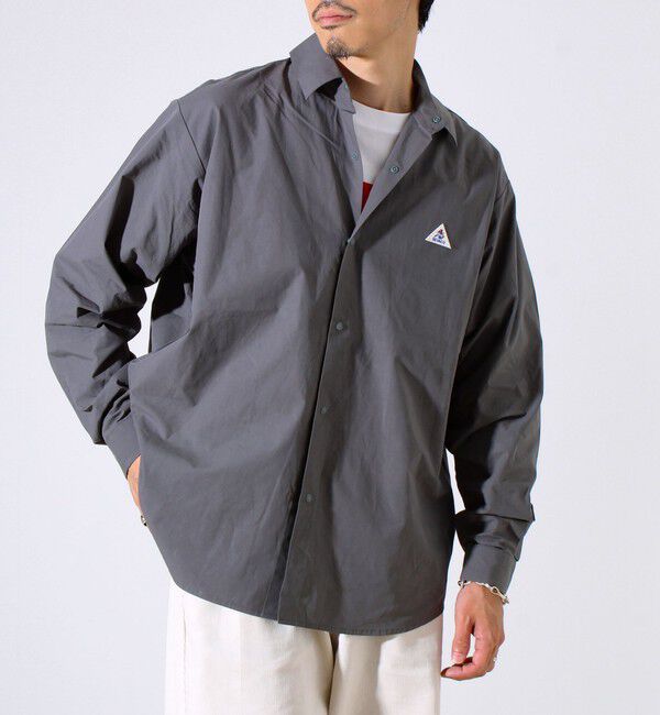 GLOSTER「【GEVACO】ドットボタンシャツ スナップボタン シャツ羽織」|シャツ・ブラウス|