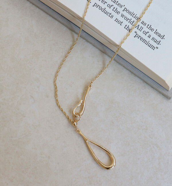 fredy emue「メタルドロップアジャストフックネックレス」|ネックレス|ゴールド