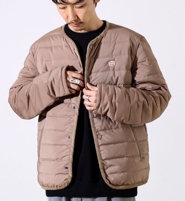 GLOSTER「【Vincent et Mireille】Stitchless down Cadigan」|ダウン|ベージュ