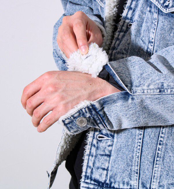 GLOSTER「デニムストームライダース 裏ボア デニムジャケット」|デニムジャケット|