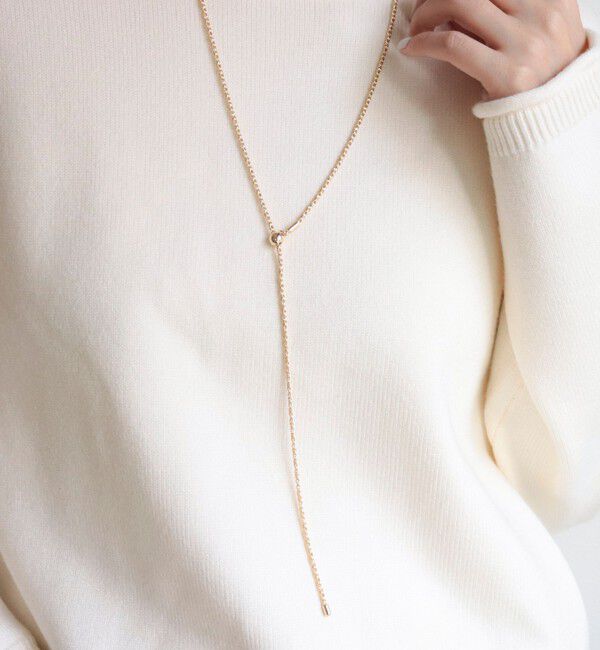 fredy emue「ねじりチェーンアジャストロングネックレス」|ネックレス|