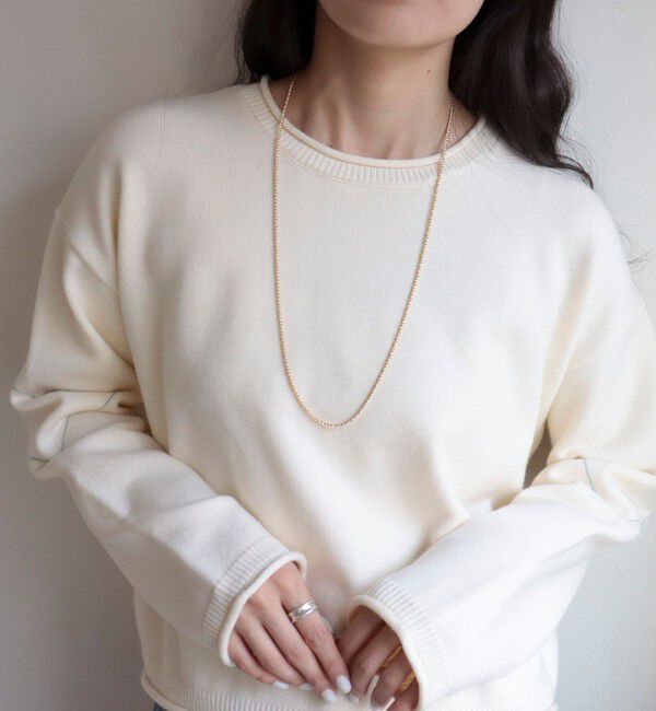 fredy emue「ねじりチェーンアジャストロングネックレス」|ネックレス|