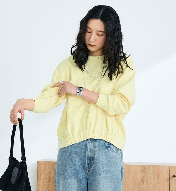 fredy emue「裾インゴムブークレープルオーバー」|Tシャツ・カットソー|