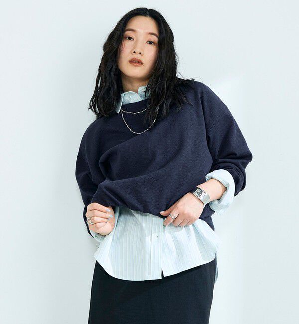 fredy emue「裾インゴムブークレープルオーバー」|Tシャツ・カットソー|