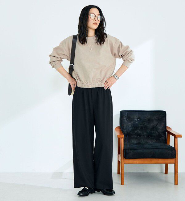 fredy emue「裾インゴムブークレープルオーバー」|Tシャツ・カットソー|