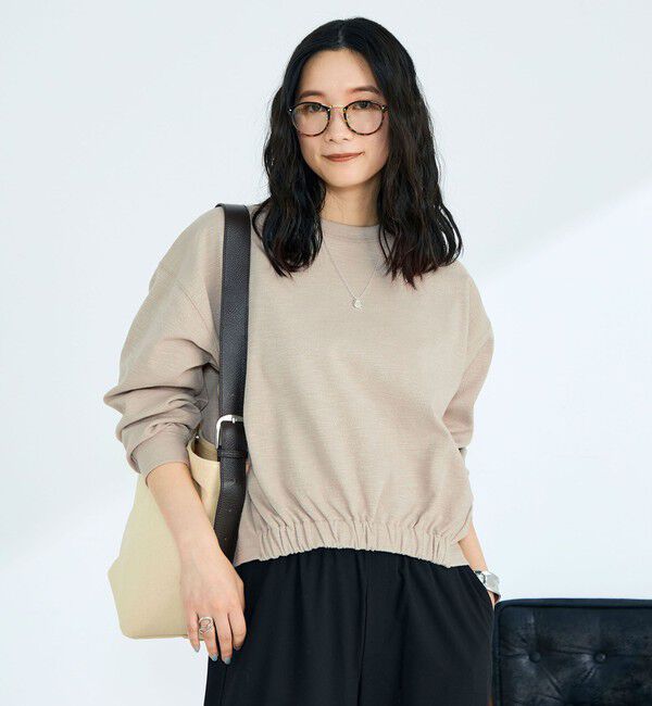 fredy emue「裾インゴムブークレープルオーバー」|Tシャツ・カットソー|