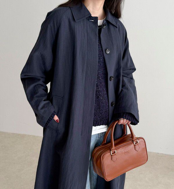 fredy emue「リネン混タンブラーステンカラーコート」|ステンカラーコート|