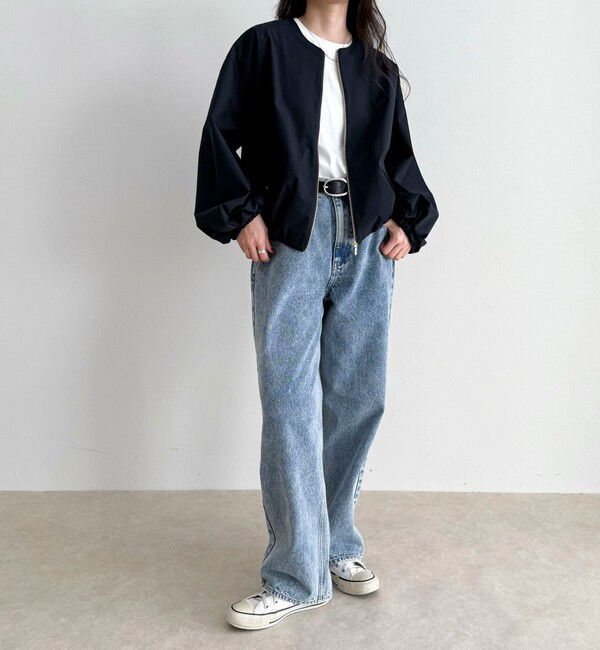 fredy emue「2WAYノーカラー撥水サーブルクロスブルゾン」|ブルゾン・スタジャン|