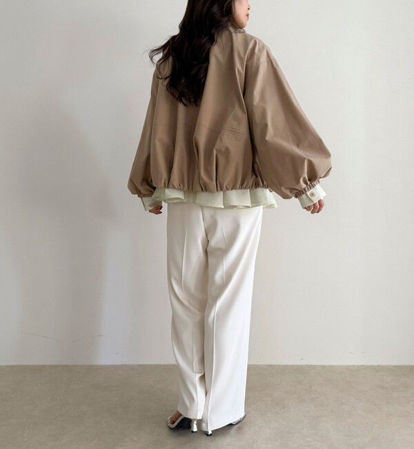 fredy emue「2WAYノーカラー撥水サーブルクロスブルゾン」|ブルゾン・スタジャン|