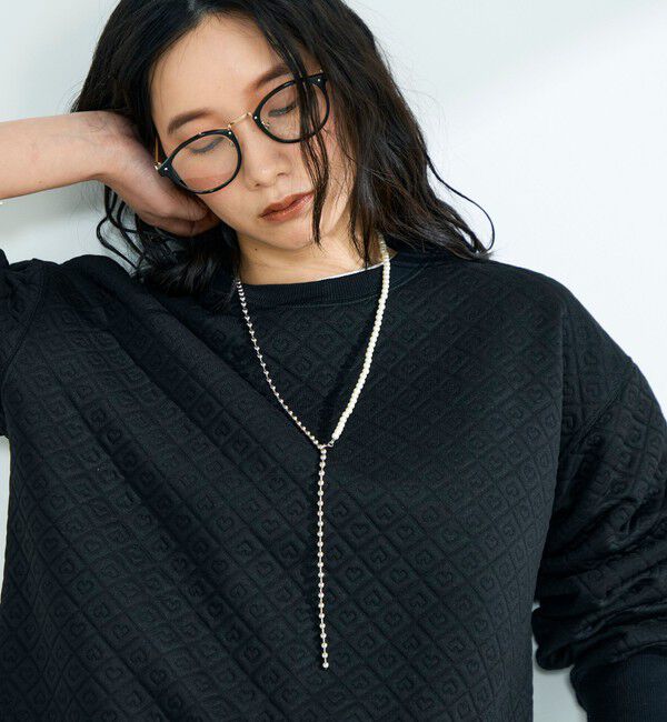 fredy emue「パールメタルフリーフックネックレス」|ネックレス|シルバー