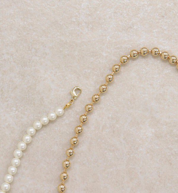 fredy emue「パールメタルフリーフックネックレス」|ネックレス|