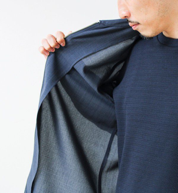 GLOSTER「【きれい見え快適素材】ドライポリ Classy Zipシャツ」|シャツ・ブラウス|