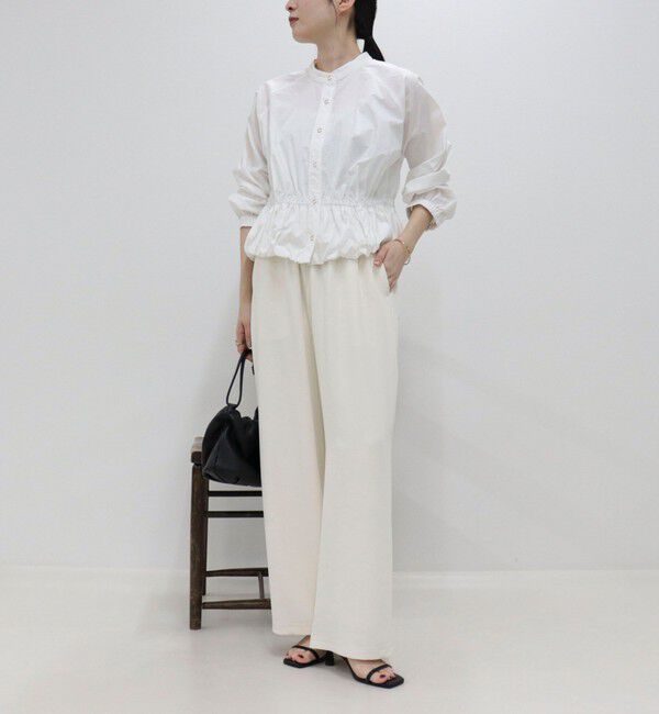 fredy emue「クロップドバルーン前開きブラウス」|シャツ・ブラウス|