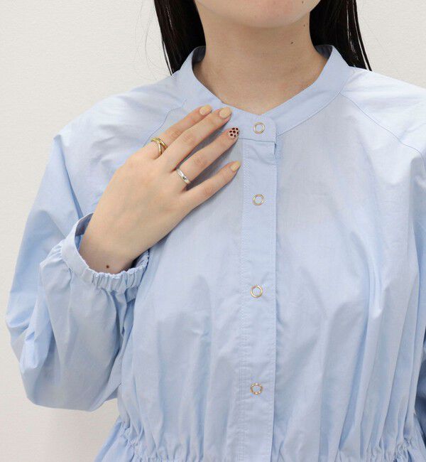 fredy emue「クロップドバルーン前開きブラウス」|シャツ・ブラウス|