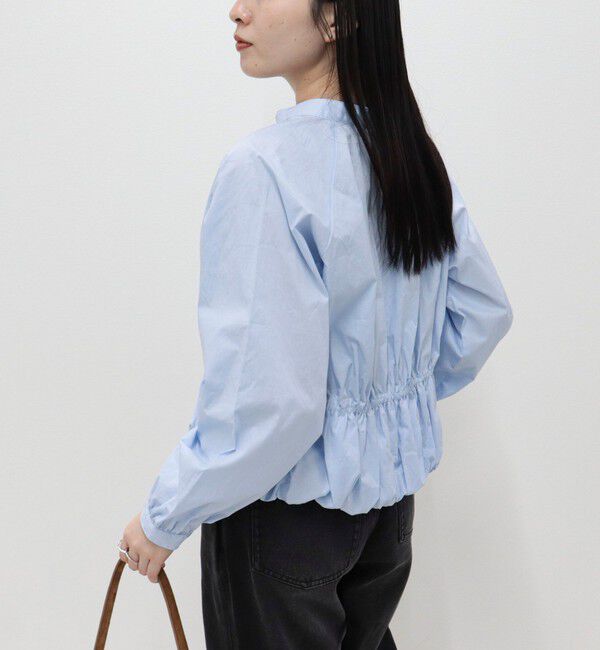 fredy emue「クロップドバルーン前開きブラウス」|シャツ・ブラウス|