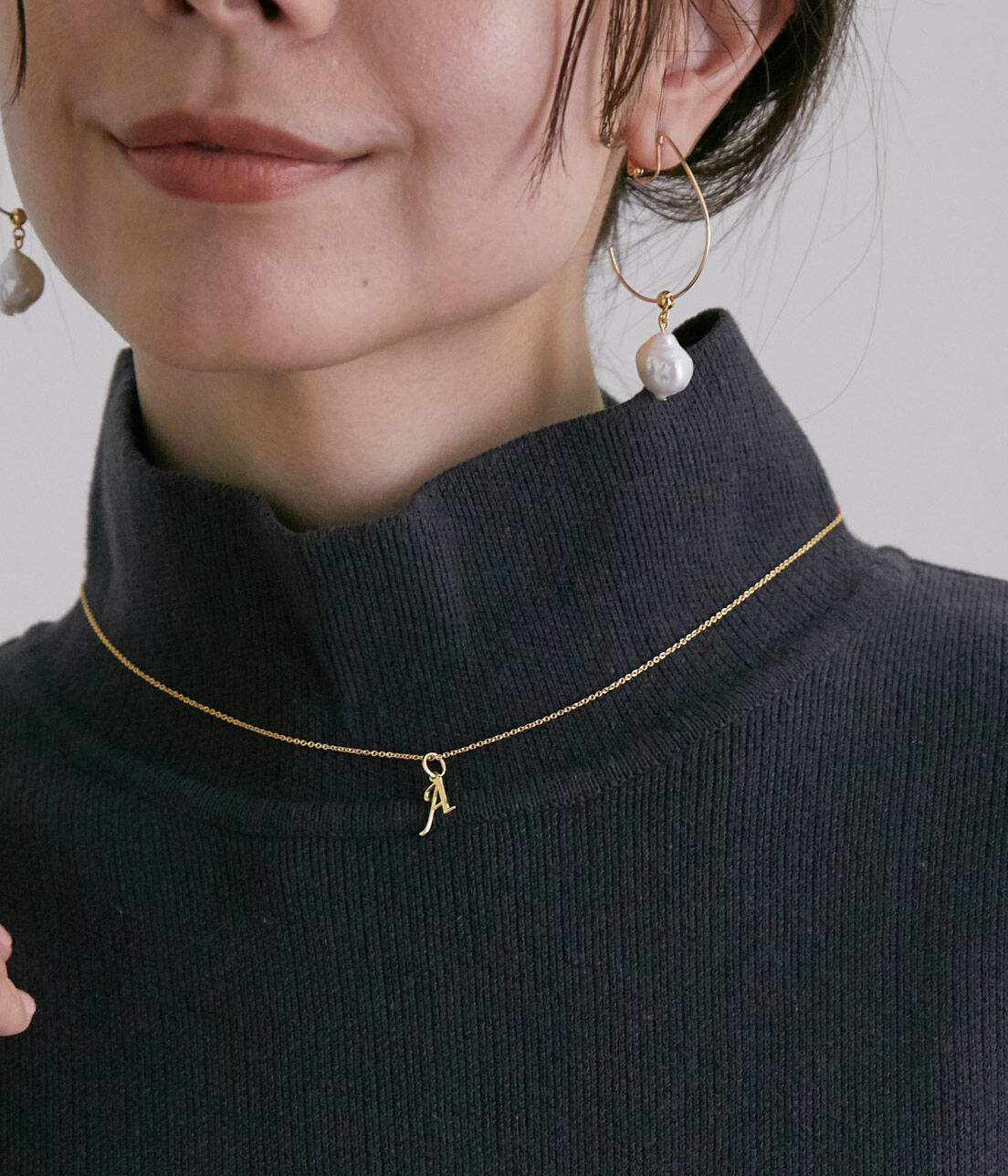 SALON adam et rope'「【SALONオリジナルBOX付き】14KGFあずきチェーンネックレス」|ネックレス|