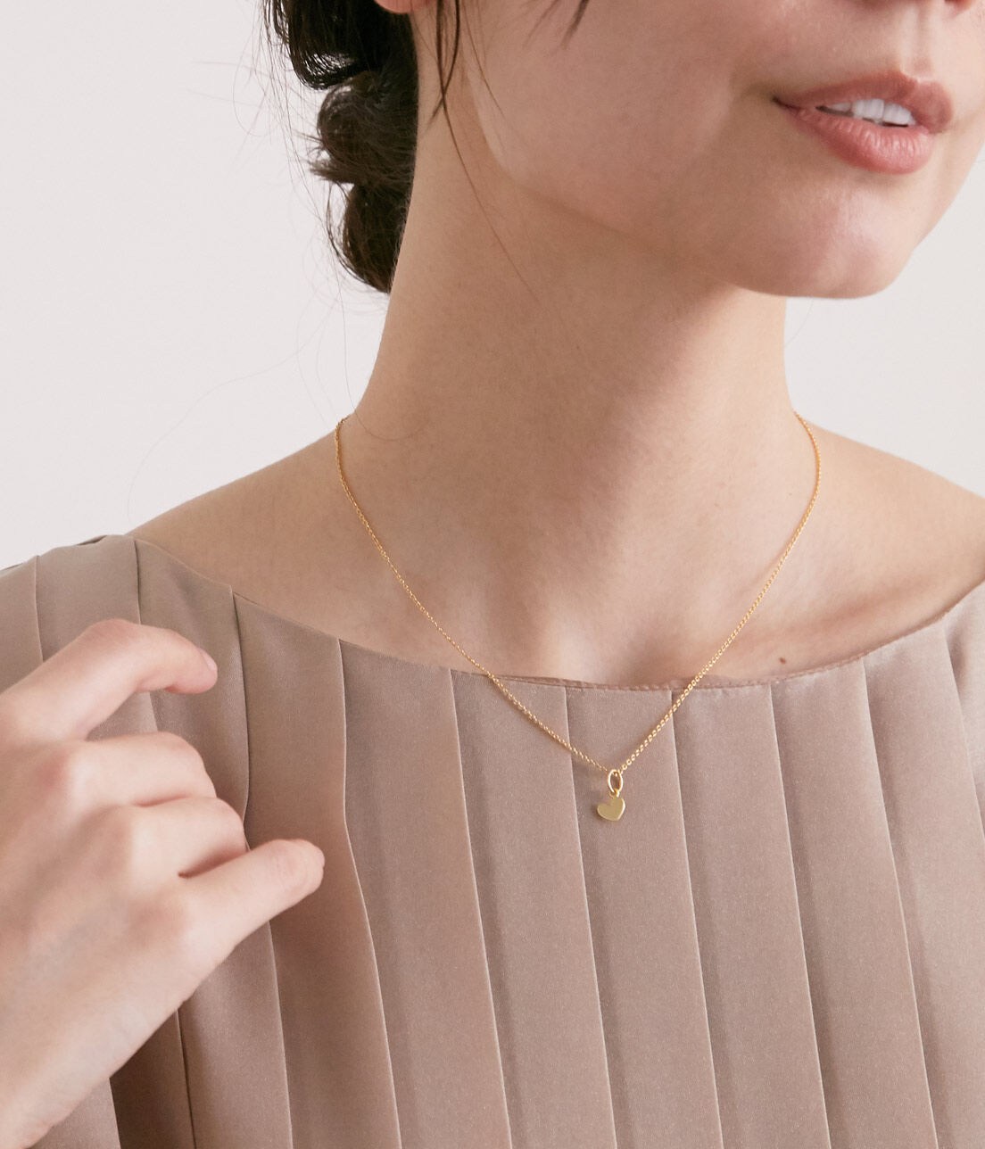 SALON adam et rope'「【SALONオリジナルBOX付き】14KGFあずきチェーンネックレス」|ネックレス|