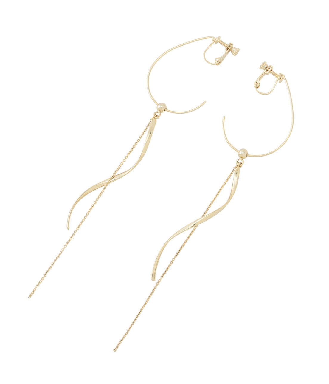 SALON adam et rope'「【SALONオリジナルBOX付き】14KGFドロップイヤリング」|イヤリング|