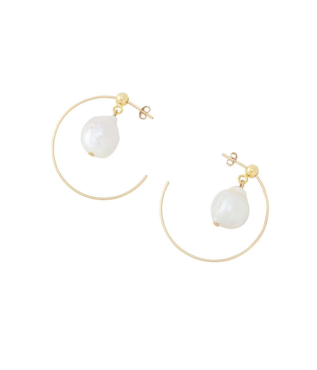 SALON adam et rope'「【SALONオリジナルBOX付き】14KGFフープピアス」|ピアス|