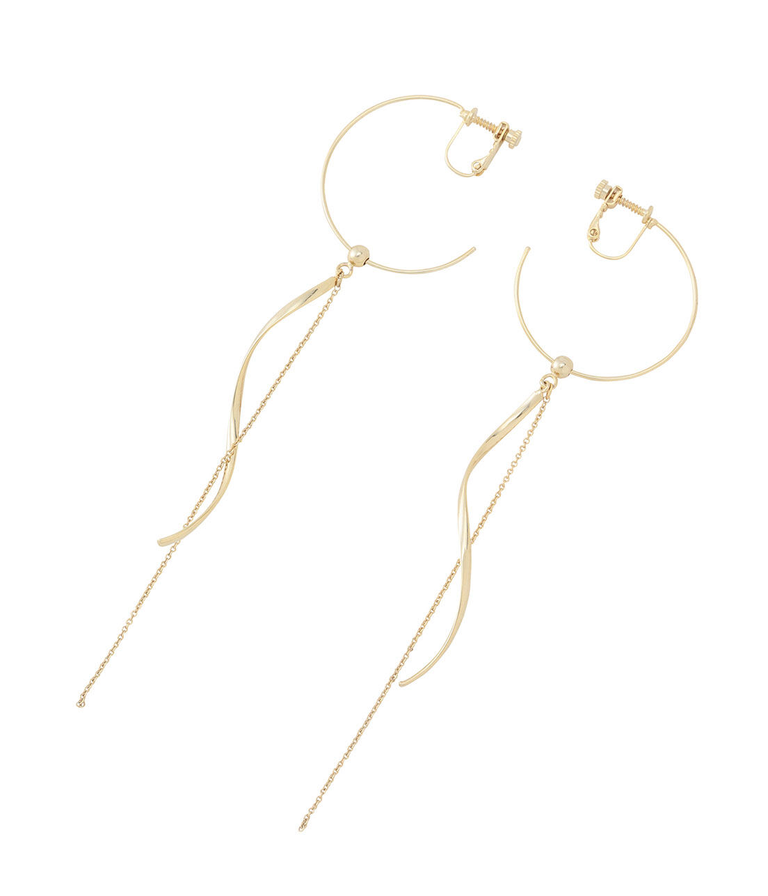 SALON adam et rope'「【SALONオリジナルBOX付き】14KGFフープイヤリング」|イヤリング|