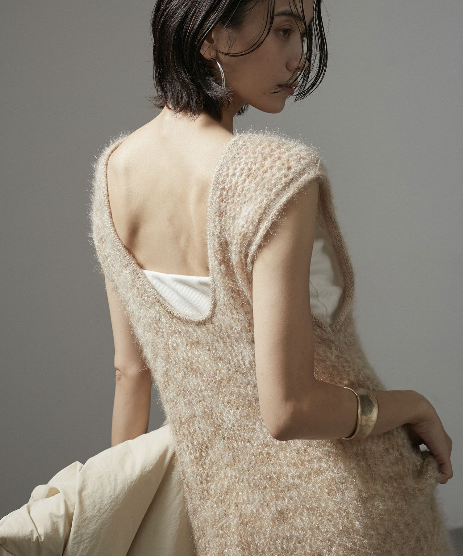 SALON adam et rope'「【WEB限定】フラッフィシアー2WAYワンピース」|ワンピース|