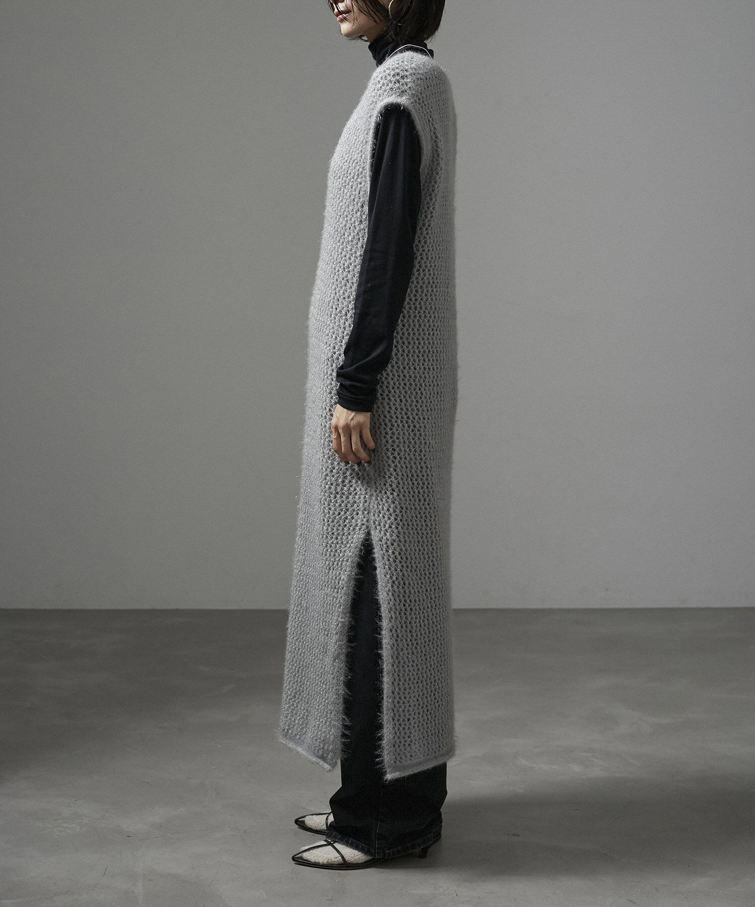 SALON adam et rope'「【WEB限定】フラッフィシアー2WAYワンピース」|ワンピース|