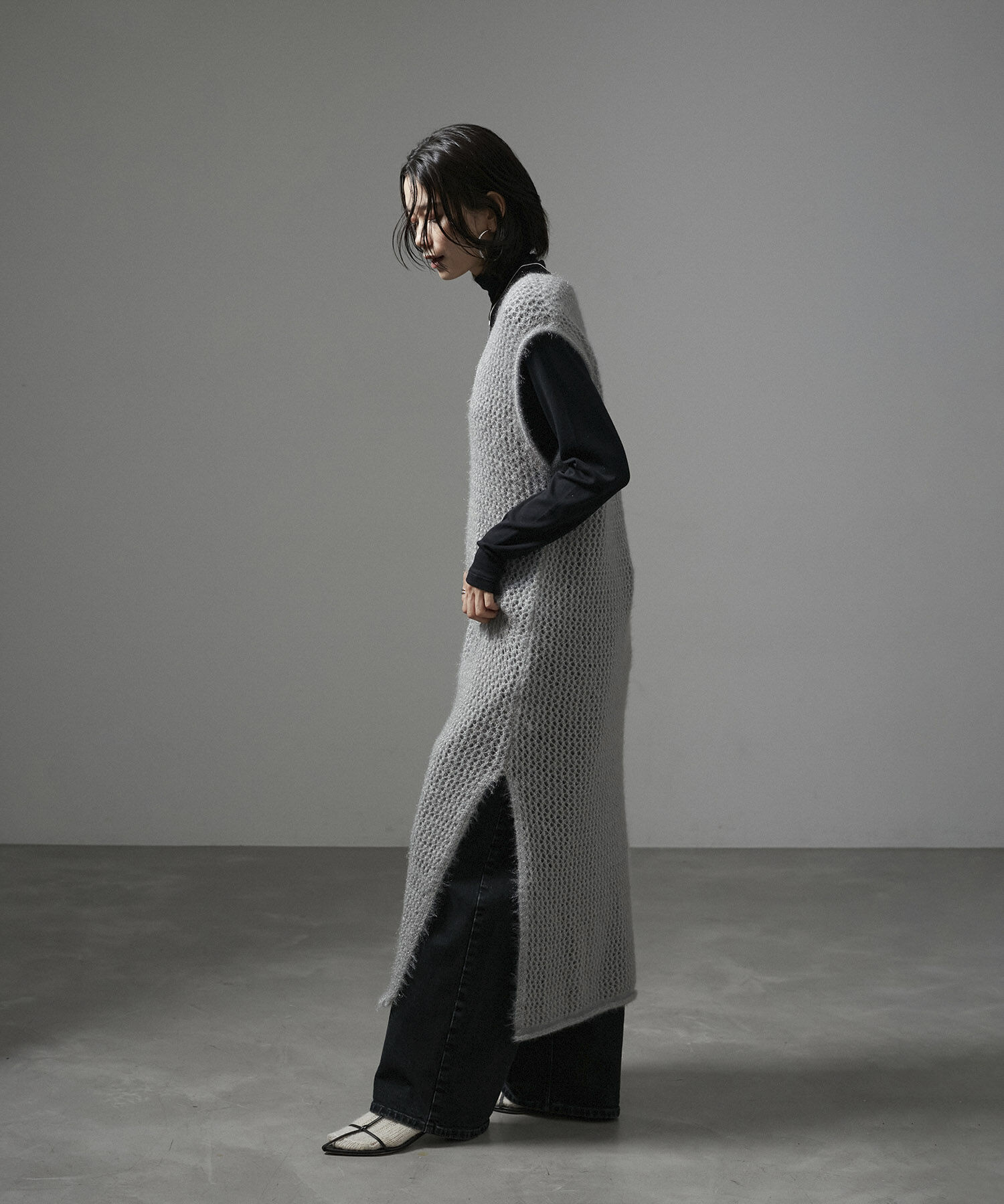 SALON adam et rope'「【WEB限定】フラッフィシアー2WAYワンピース」|ワンピース|