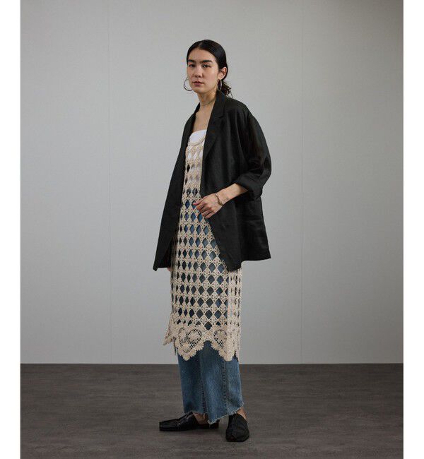 SALON adam et rope'「ラミーシアージャケット［UVケア・洗える・サイズ展開・今から秋まで］」|テーラードジャケット|