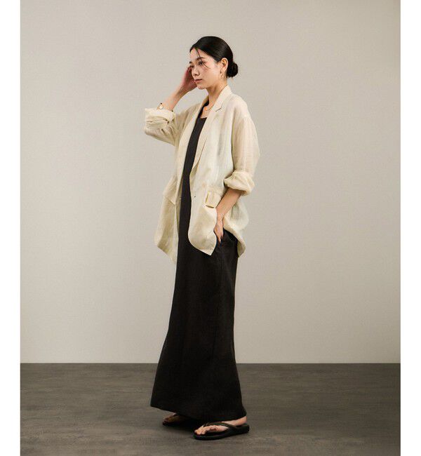 SALON adam et rope'「ラミーシアージャケット［UVケア・洗える・サイズ展開・今から秋まで］」|テーラードジャケット|