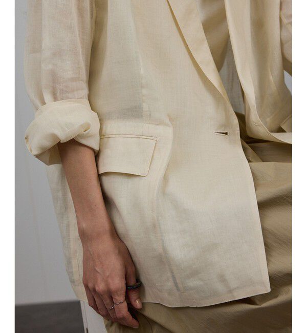 SALON adam et rope'「ラミーシアージャケット［UVケア・洗える・サイズ展開・今から秋まで］」|テーラードジャケット|